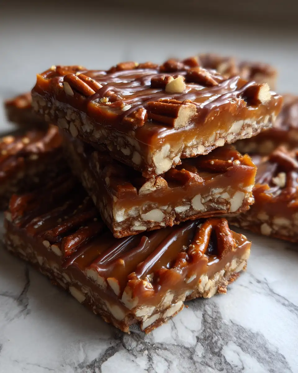 Irresistible Quick No-Bake Salted Caramel Pretzel Bars You Need to Try 7 Final dish - Irresistible Quick No-Bake Salted Caramel Pretzel Bars You Need to Try