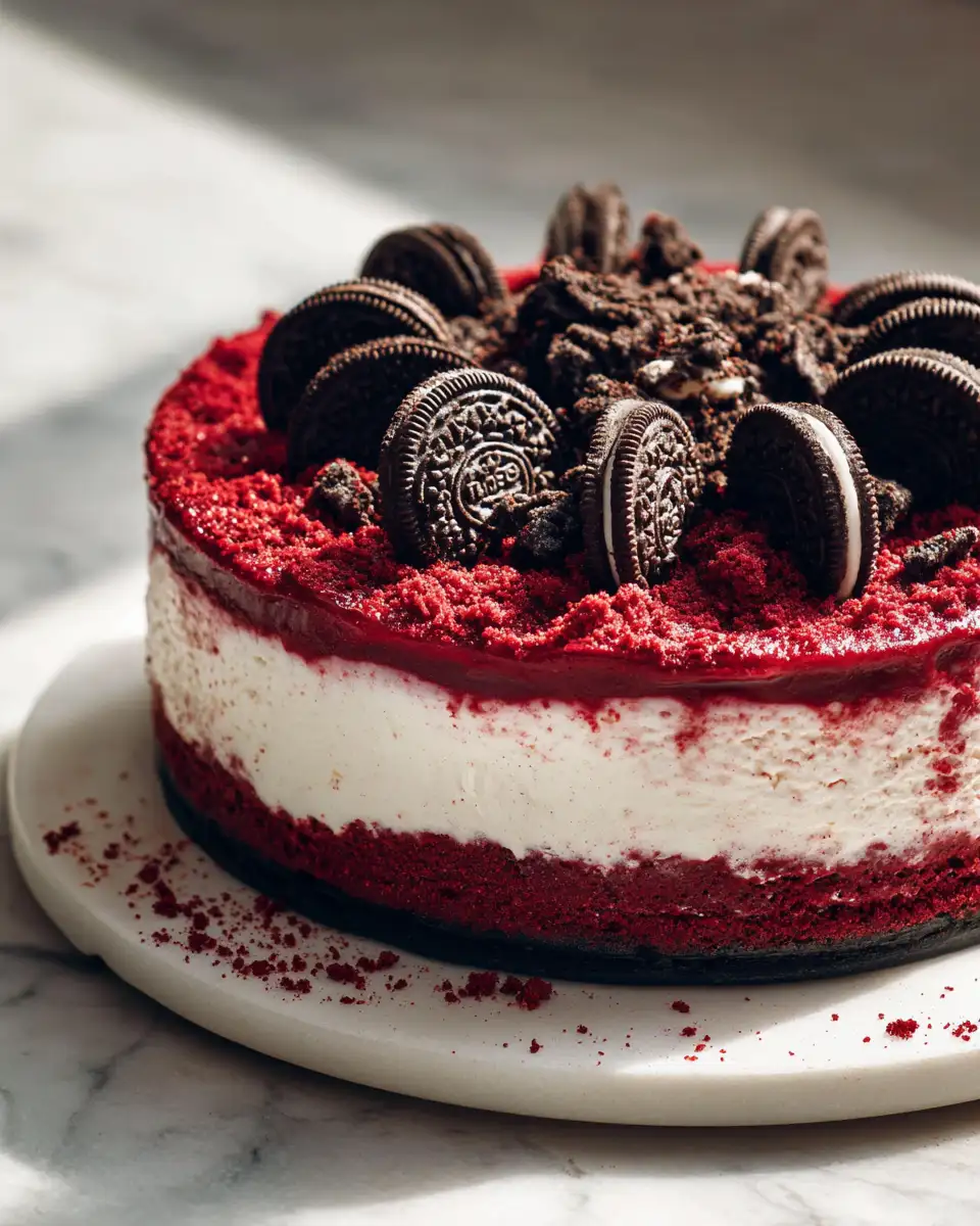 Decadent Red Velvet Oreo Cheesecake Recipe You Have to Try - Featured Image