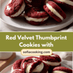 Irresistible Red Velvet Thumbprint Cookies with Cream Cheese Filling