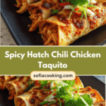 Fiery Flavor Explosion Spicy Hatch Chili Chicken Taquito Rolls