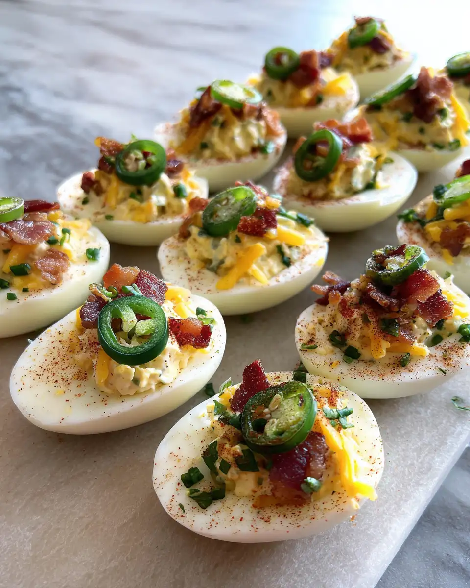 Ingredients for Spicy Jalapeño Popper Deviled Eggs That Ignite Your Taste Buds