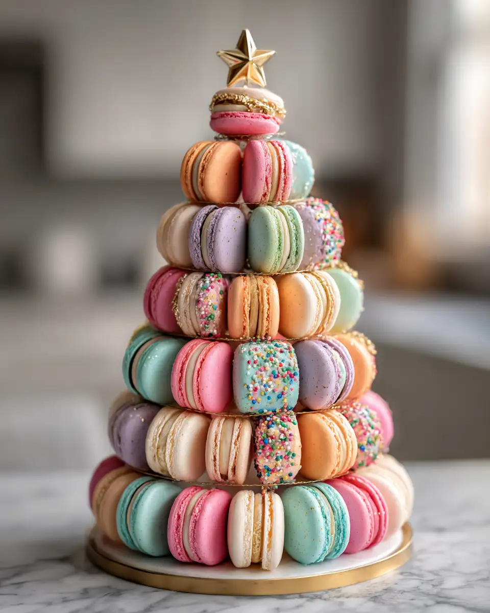 Tasty Christmas Tree Cake Macarons Treat That Will Delight Your Holiday Senses 5 Final dish - Tasty Christmas Tree Cake Macarons Treat That Will Delight Your Holiday Senses
