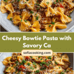 Cheesy Bowtie Pasta with Savory Cajun Ground Beef Delight