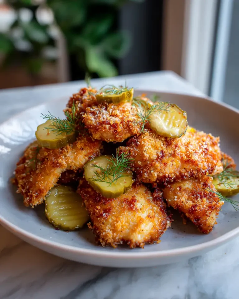 Crunchy Parmesan Chicken with Tangy Dill Pickle Delight - Featured Image