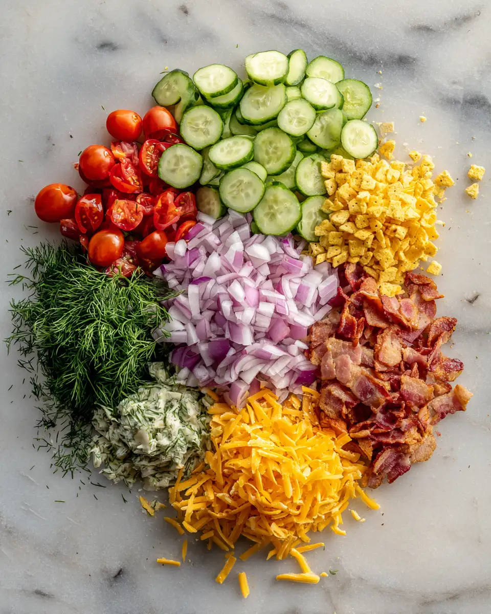 Ingredients for Crunchy Cucumber Ranch Crack Salad You Need to Try Today
