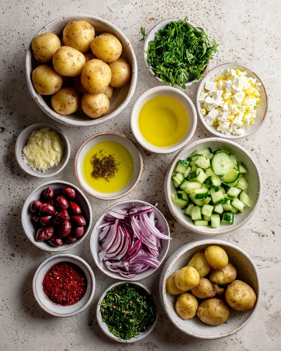 Delicious Homemade Greek Potato Salad Recipe That Will Elevate Your Summer Meals 5 Ingredients for Delicious Homemade Greek Potato Salad Recipe That Will Elevate Your Summer Meals