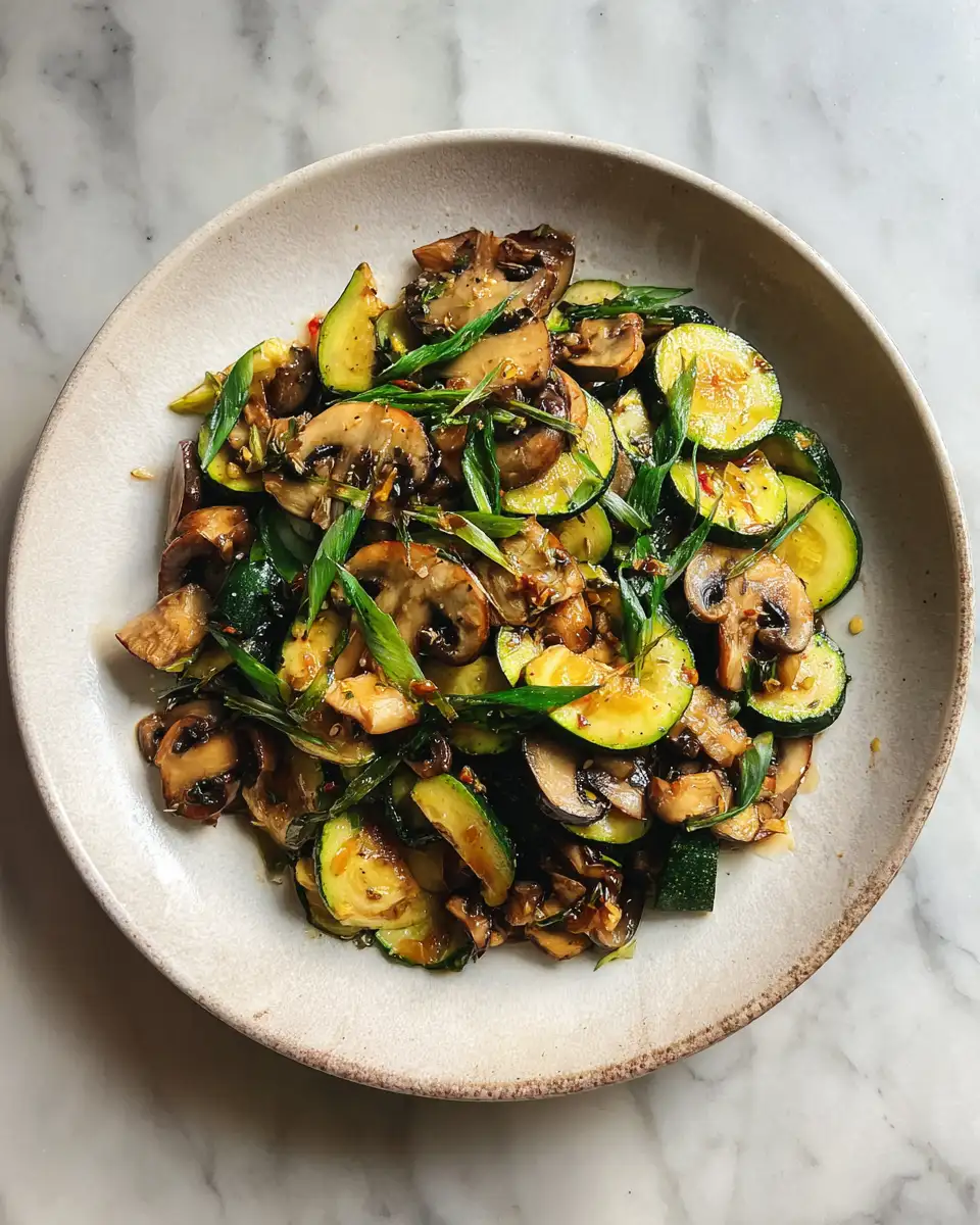 Final dish - Easy and Delicious Sauteed Zucchini Mushrooms Recipe to Savor