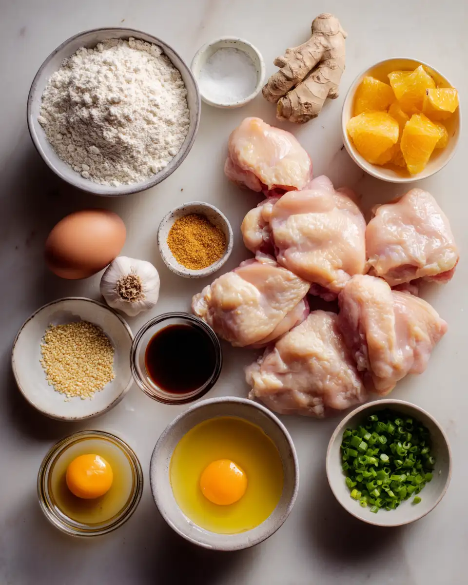 Ingredients for Easy Baked Orange Chicken Recipe That Will Become Your New Favorite Dinner