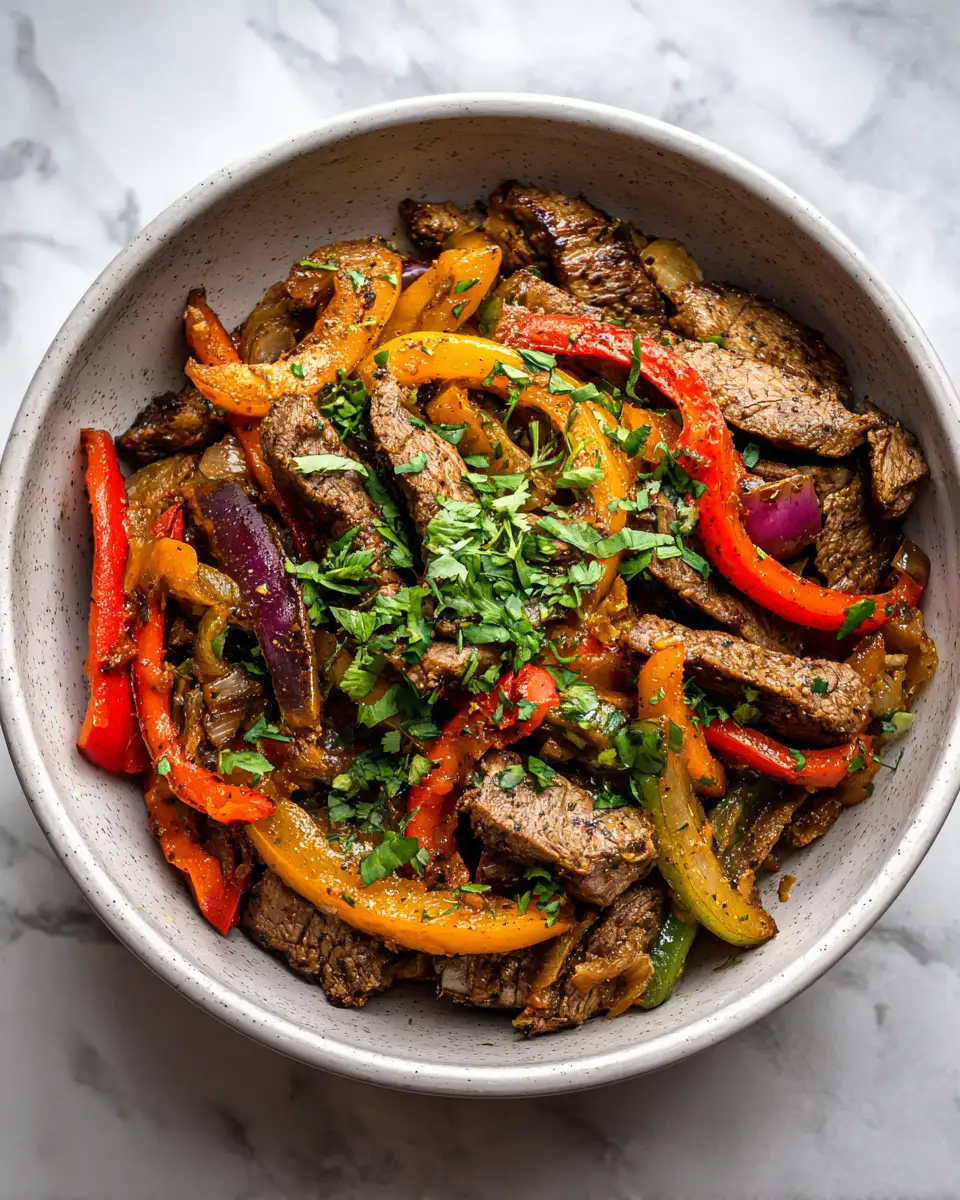 Final dish - Savor the Flavor with This Low-Carb Steak Fajita Bowl Recipe