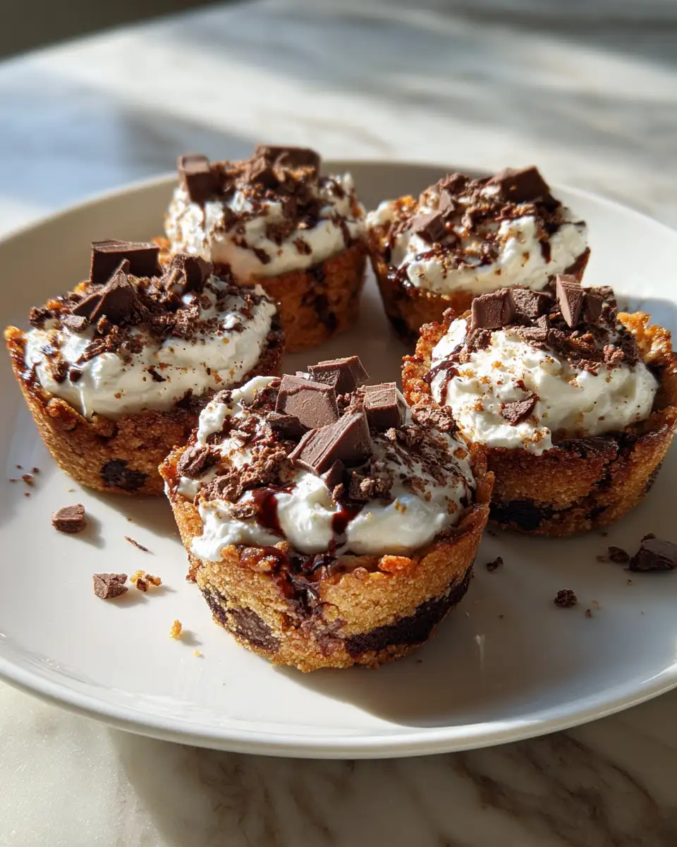 Final dish - Irresistible Protein Cookie Dough Cups with Creamy Greek Yogurt Boost