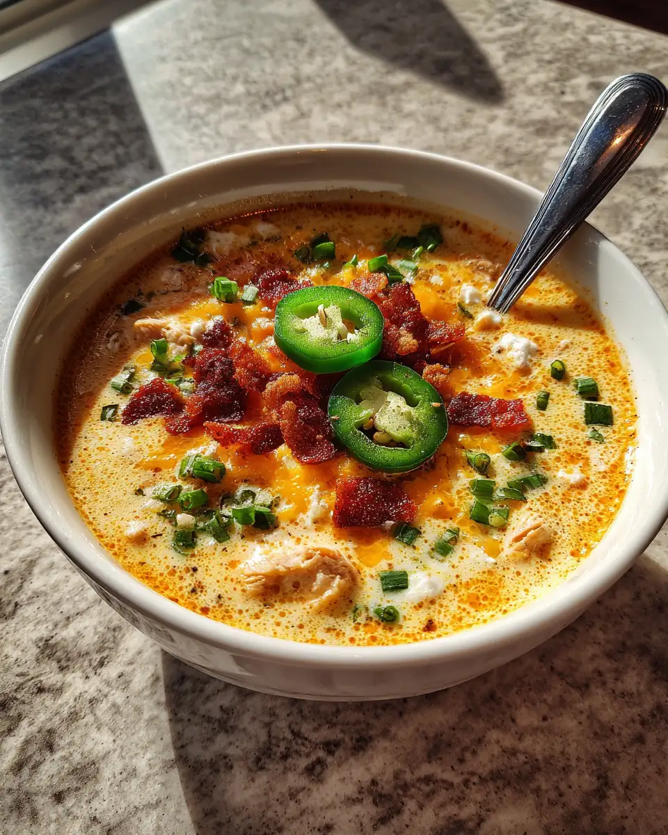 Spicy Jalapeño Popper Chicken Soup That Warms and Delights - Featured Image