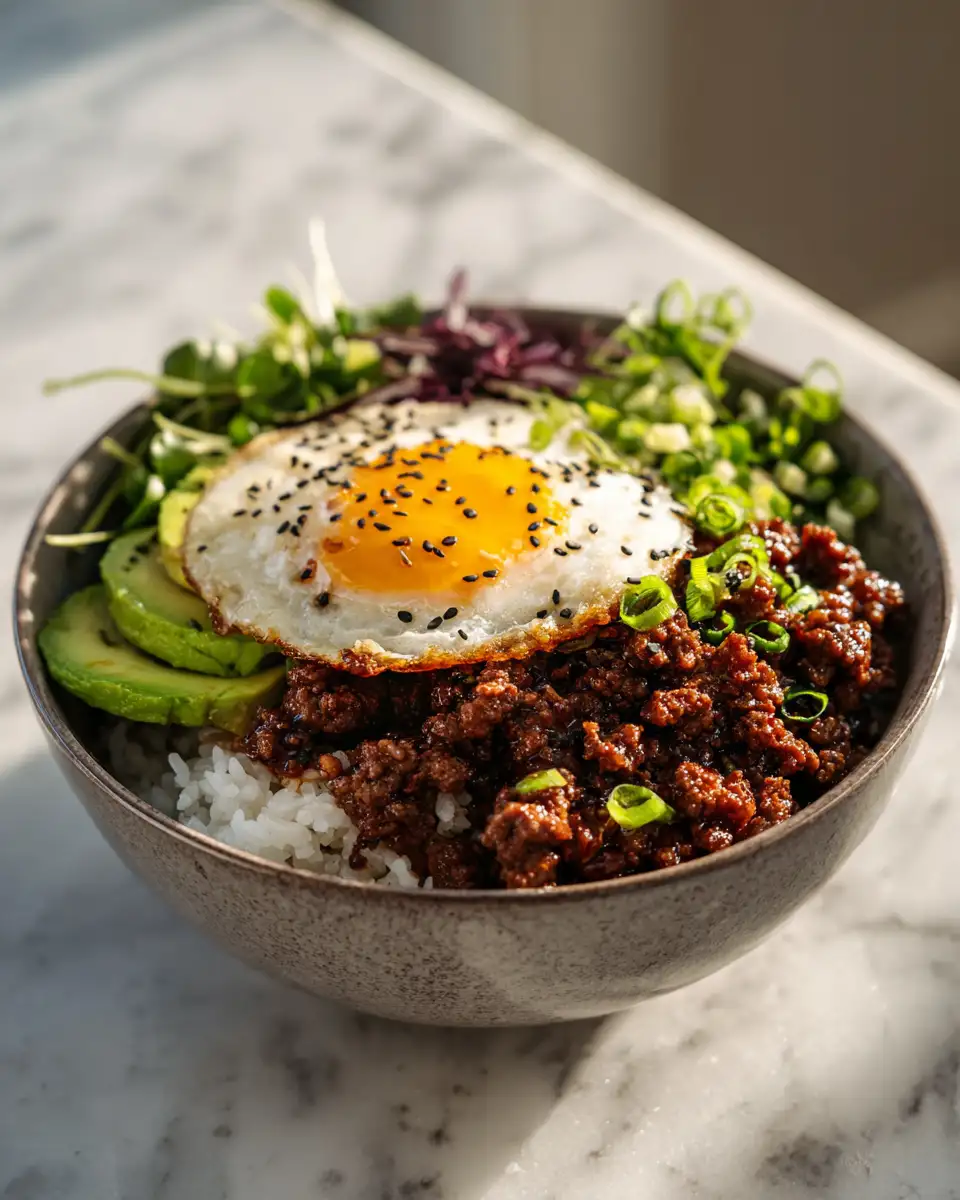 This Sweet and Spicy Ground Beef Hot Honey Bowl Will Ignite Your Taste Buds - Featured Image