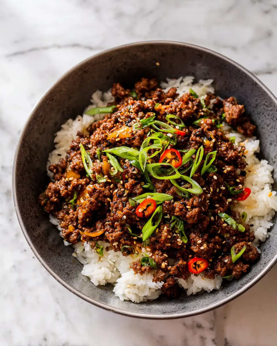 This Sweet and Spicy Ground Beef Hot Honey Bowl Will Ignite Your Taste Buds 7 Final dish - This Sweet and Spicy Ground Beef Hot Honey Bowl Will Ignite Your Taste Buds