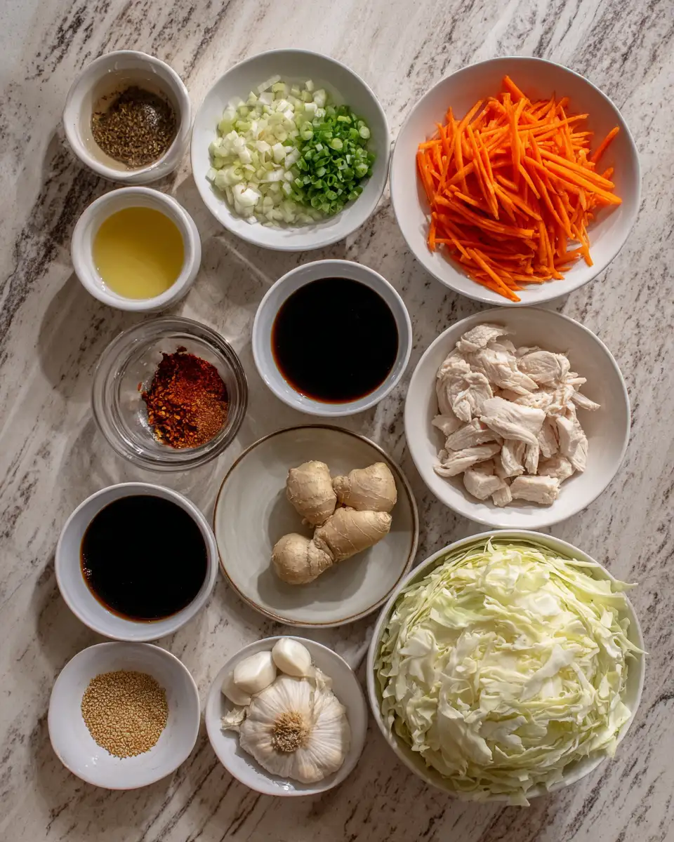 Ingredients for Quick and Flavorful Chicken Cabbage Stir Fry Recipe You Need to Try