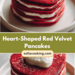 Irresistible Heart-Shaped Red Velvet Pancakes to Sweeten Your Morning