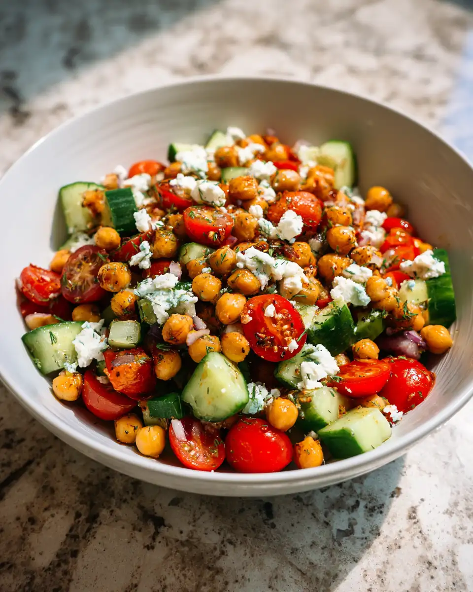 Fresh and Flavorful Mediterranean Chickpea Salad Recipe to Brighten Your Day - Featured Image