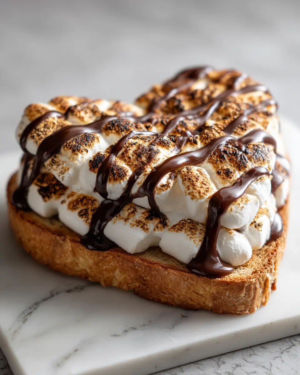 Final dish - Irresistible S’mores Heart Toast That Will Sweeten Your Morning