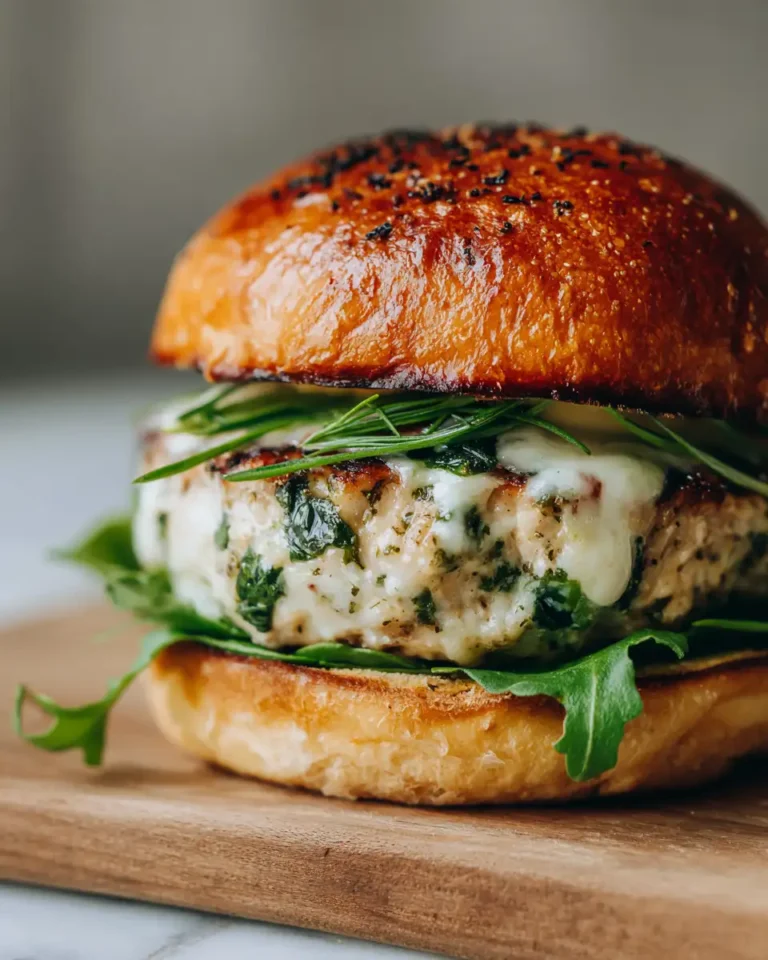 Mouthwatering White Cheddar and Spinach Chicken Burgers You Need to Try - Featured Image