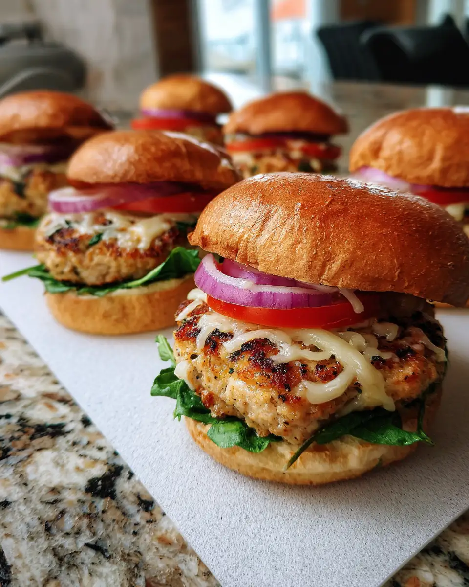 Ingredients for Mouthwatering White Cheddar and Spinach Chicken Burgers You Need to Try